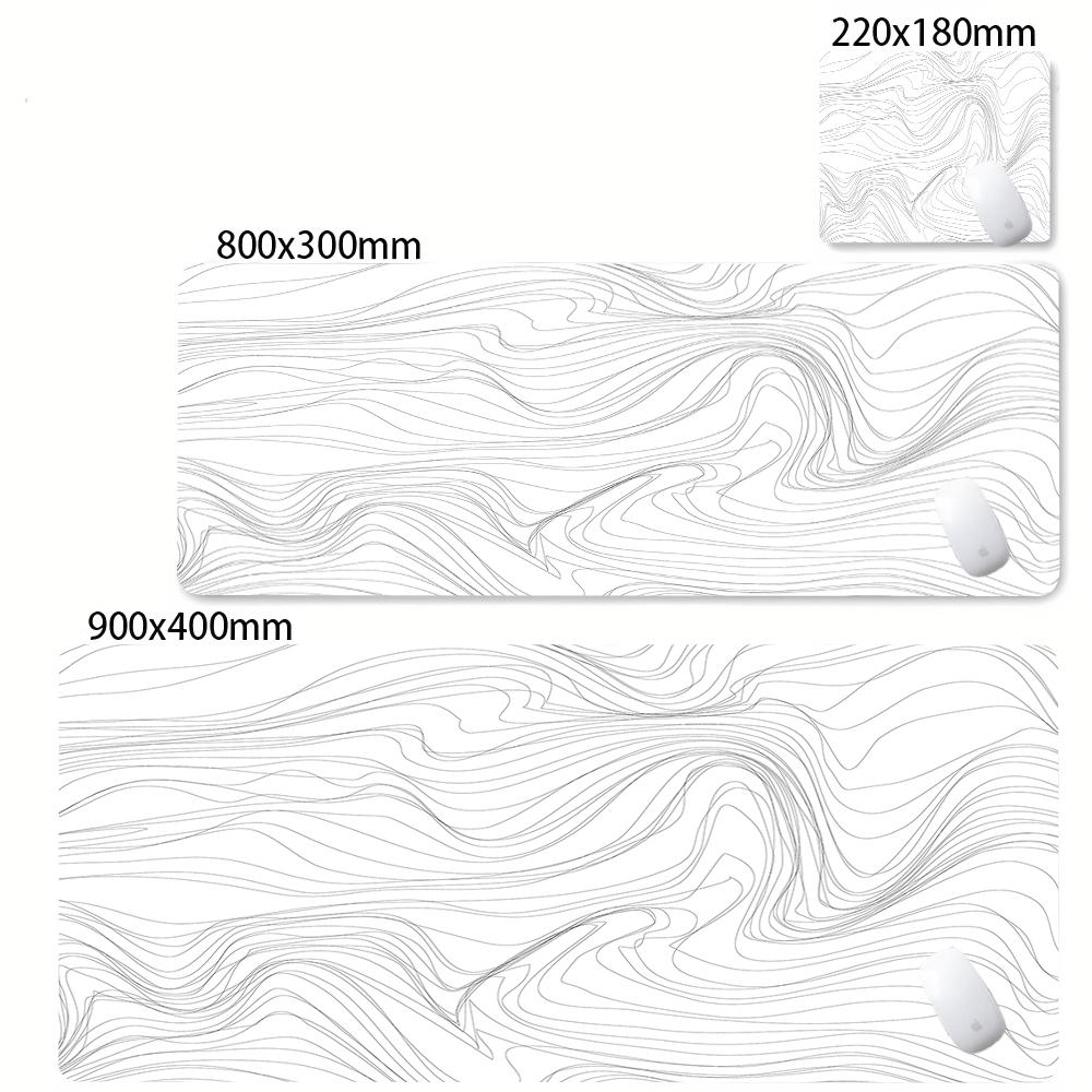 Large Mouse Mat Black And White Mousepad Gaming Mousepads Rubber Keyboard Mats Abstract Desk Pad Strata Liquid Office Mouse Pads