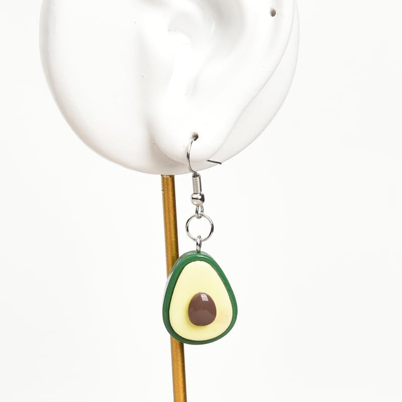 Avocado Dangle Earrings for Women Girls Creative Fruit Pendant Earring for Teen Girl Cute Fashion Avocados Dangle Earring Trendy Statement Lovely