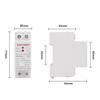 AC230V 63A MINI Size Din Rail Automatic Recovery Reconnect Over Under Voltage Relay Protective Breaker Voltage Protector Device