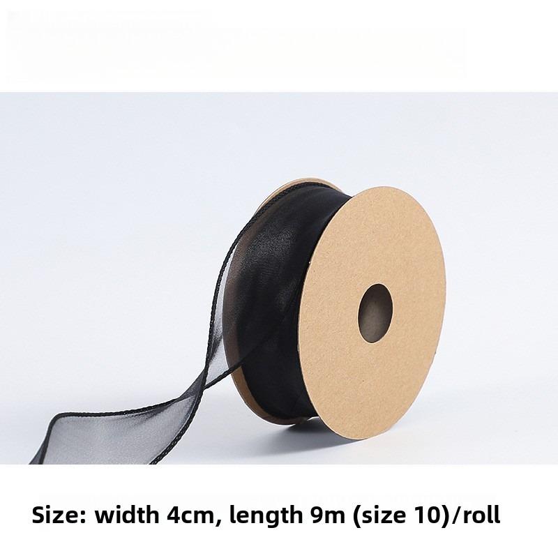 

Solid Color Fishtail Satin Ribbon Floral Bow Fashionable Wavy Satin Ribbon Practical and Multifunctional Flowers One Size