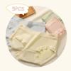 5pcs Solid Color Mid Waist Panties Underwear Women's Underpants Comfortable Seamless Briefs  Girl
