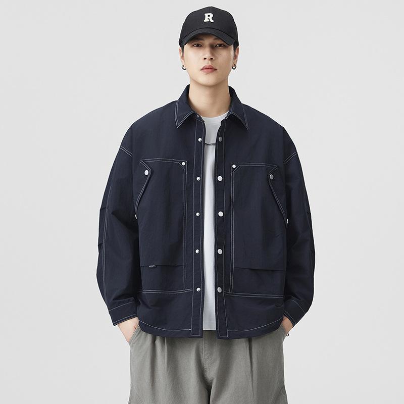 Jacket Men's Color Blocking 2025 Autumn and Winter New Men's Youth Windproof Fashion Casual Top Jacket Trend