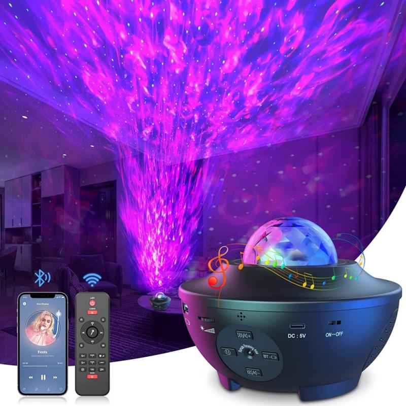 Galaxy Projector, Mexllex Star Projector with Remote Control, Night Light Projector with Timer, Bluetooth USB Colour Changing