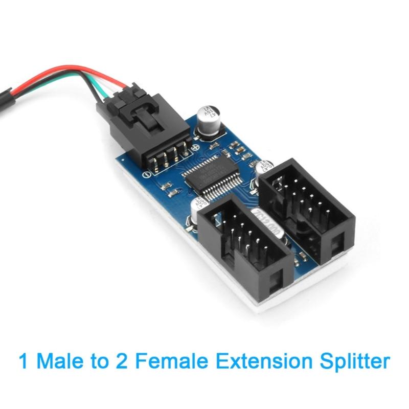 9Pin USB Splitter Motherboards USB 9Pin Expansion Solves Insufficient Port Issue for Desktop Users