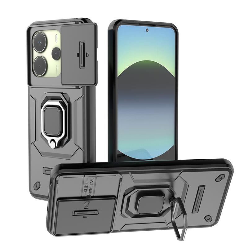 Armor Case For Xiaomi Redmi Note 14 13 Pro Plus 5G 4G Heavy Duty Shockproof Anti-Scratch With Ring Holder Phone Cover