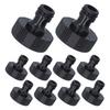 10Pcs 15mm Thread Adapter Plastic Sealable Durable Hose Connector for Courtyard GardenG1 Female