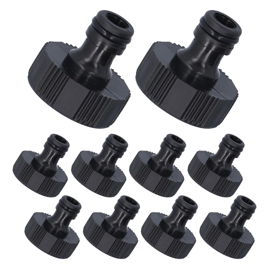 10Pcs 15mm Thread Adapter Plastic Sealable Durable Hose Connector for Courtyard GardenG1 Female