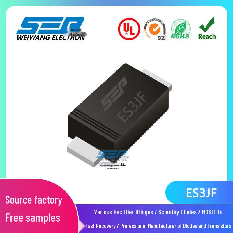 

SEP Original ES3JF 3A 600V Ultra-Fast Recovery Diode SMAF Package