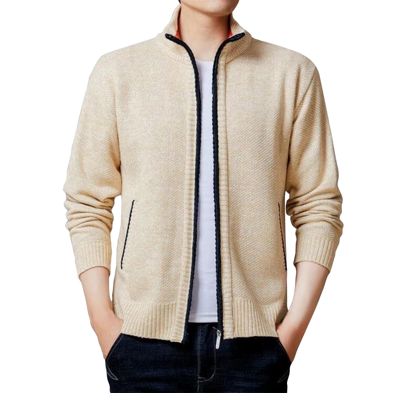 

Мужская вязаная флисовая куртка на молнии, мужская спортивная куртка большого размера в стиле кэжуал XXL