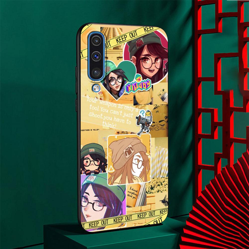 

Чехол Valorant Killjoy TPU для Samsung Galaxy A50 A10 A70 A30 A20s A20e A40 A10s A10e A90 5G A30s A60 A20 черный чехол для телефона Samsung A30