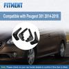 Wheel Guard Mudguards Car Mud Flaps Splash Guard Mud Flaps Black for Peugeot 301 2014-2018