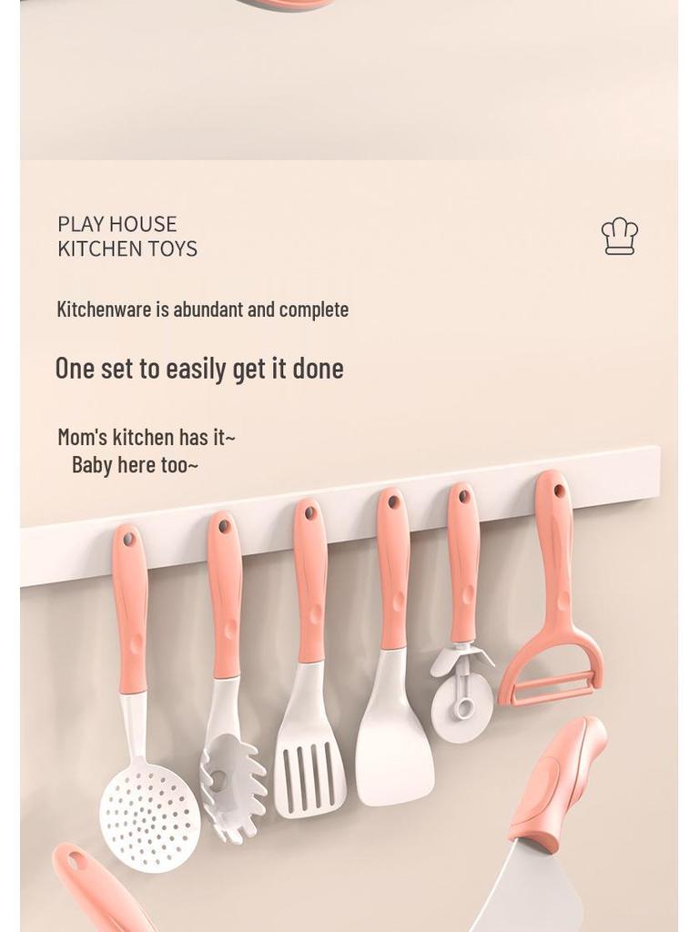 Cross-Border Pretend Kitchen Playset: Educational Toy for Girls Ages 3-6, Includes Fruit Cutting Set