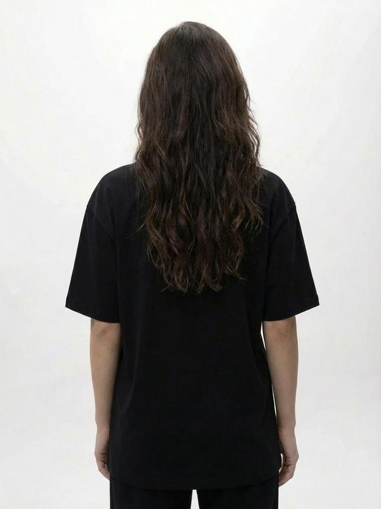 MyStars Dzień Dobry M Women's Oversized Short Sleeve T-Shirt Black
