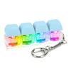 4 Keys Button Keycap Fidget Keychain Keyboard Key Toy Keyboard Clicker Toy Keyboard Cube Toy for Adult Gifts To Relief Pass Time