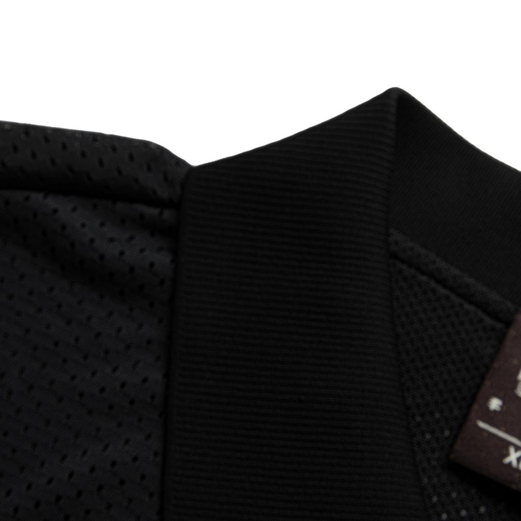 Li Ning X Billionaire Boys Club Skateboard Series Printed Letter Single-Breasted Loose Short Sleeve Shirt Men Shirts Black AFDUC15-2