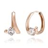 ELLE Jewelry 14K Pure Wave One-Touch Earrings (Gold Pin) ELGPEE411