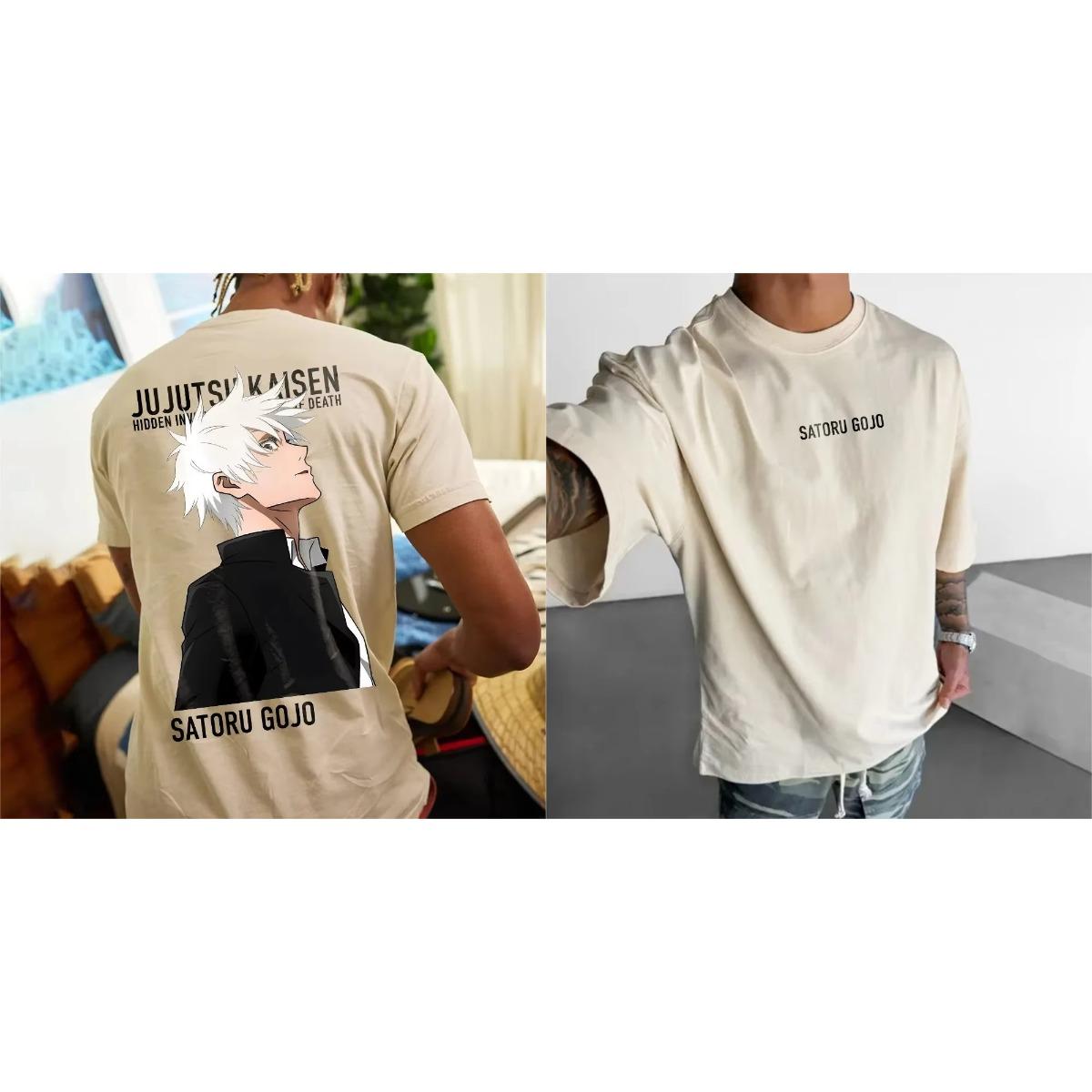 

Jujutsu Kaisen Взрыв трендов Сатору Годжо Аниме Мужская футболка Летняя хлопковая футболка с принтом Повседневные топы Косплей Одежда Y2k S