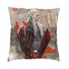 Vikings Lagertha Ragnar Lothbrok Sofa Cushion Cover Velvet Norse Valhalla Warrior Pillow Case Living Room Decoration Pillowcase