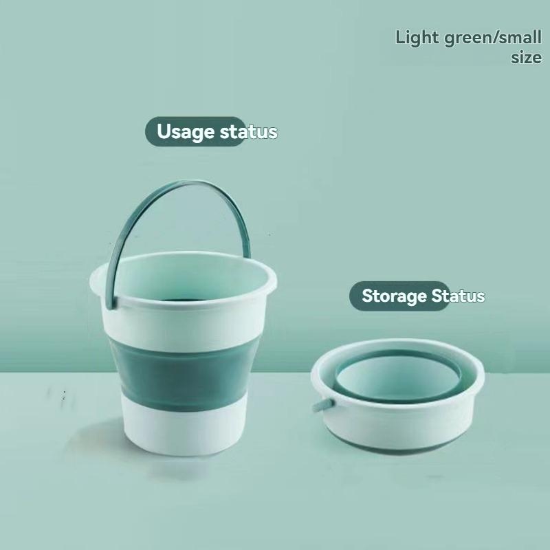 1Pc/Foldable Bucket Portable Household Plastic Foot Bath Basin with Side Handle Deep Bucket Foot Soaking Tub