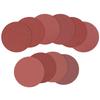 6 Inch Sanding Discs Red Sand Hook and Loop Sandpaper for Wood Metal Polishing Grinding 80 Grit 10 Pcs