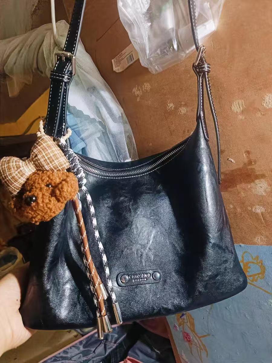 

Nanfeng Versatile 2025 New Trend New York Image Handbag Women s Commuter Shoulder Crossbody Kelly Bag чёрный