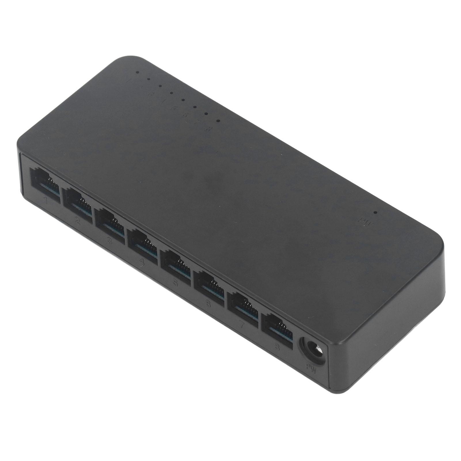 

8 Port Network Unmanaged Switch Compact 100Mbps Office Ethernet Splitter Network Hub for Home