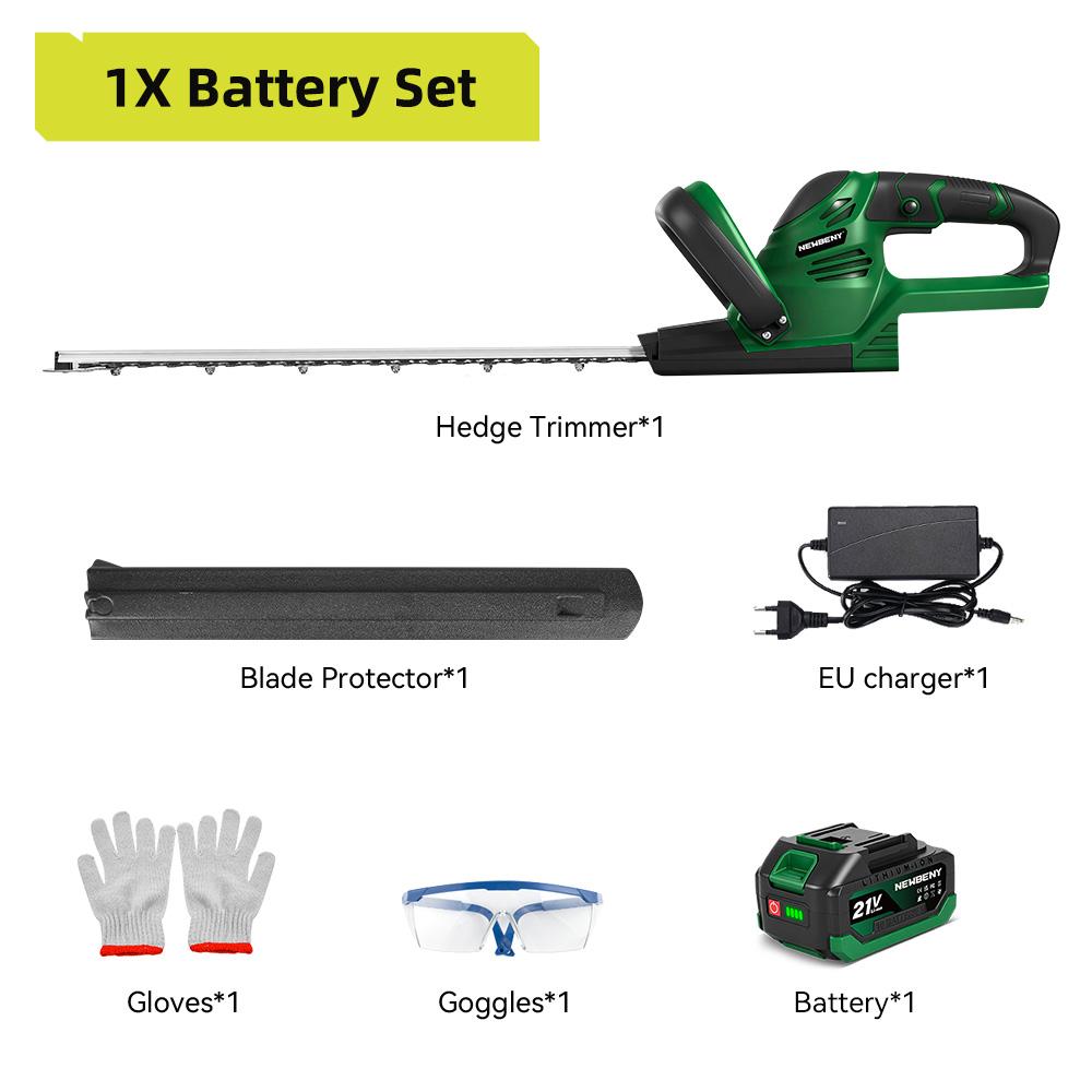 Newbeny 2000W 15000RPM Electric Hedge Trimmer Cordless Trimmer Pruning Saw Lawn Mower Garden Tools For Makita 21V Battery Pin