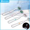 PIORPOY Dentistry Material LED Light Super Bright Mouth Mirror Dentist Oral Super Bright Anti-fog Mouth Mirror Tooth Exam Tool