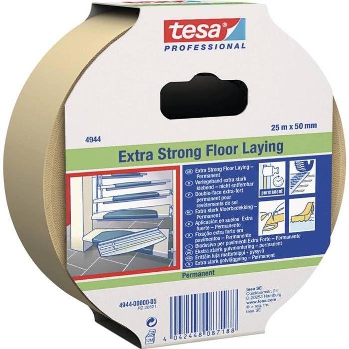 Ruban Adhésif Double-face Tesafix® 4944 Tesa 04944-00002-11 Blanc (L X L) 10 M X 50 Mm Caoutchouc 1 Pc(s)