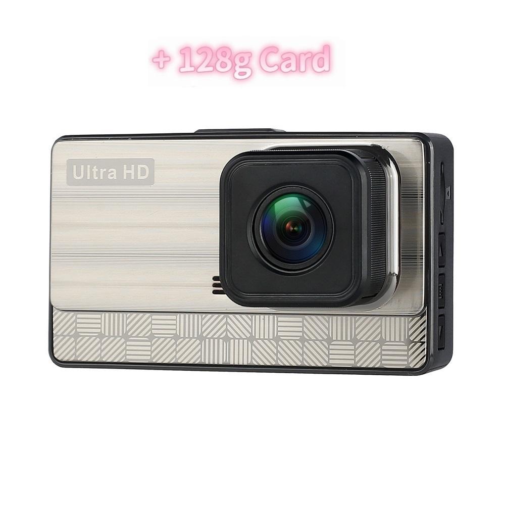 True 2K Dual Lens High-definition Night Vision 3-inch Recorder Dual Recording Car Reversing Image