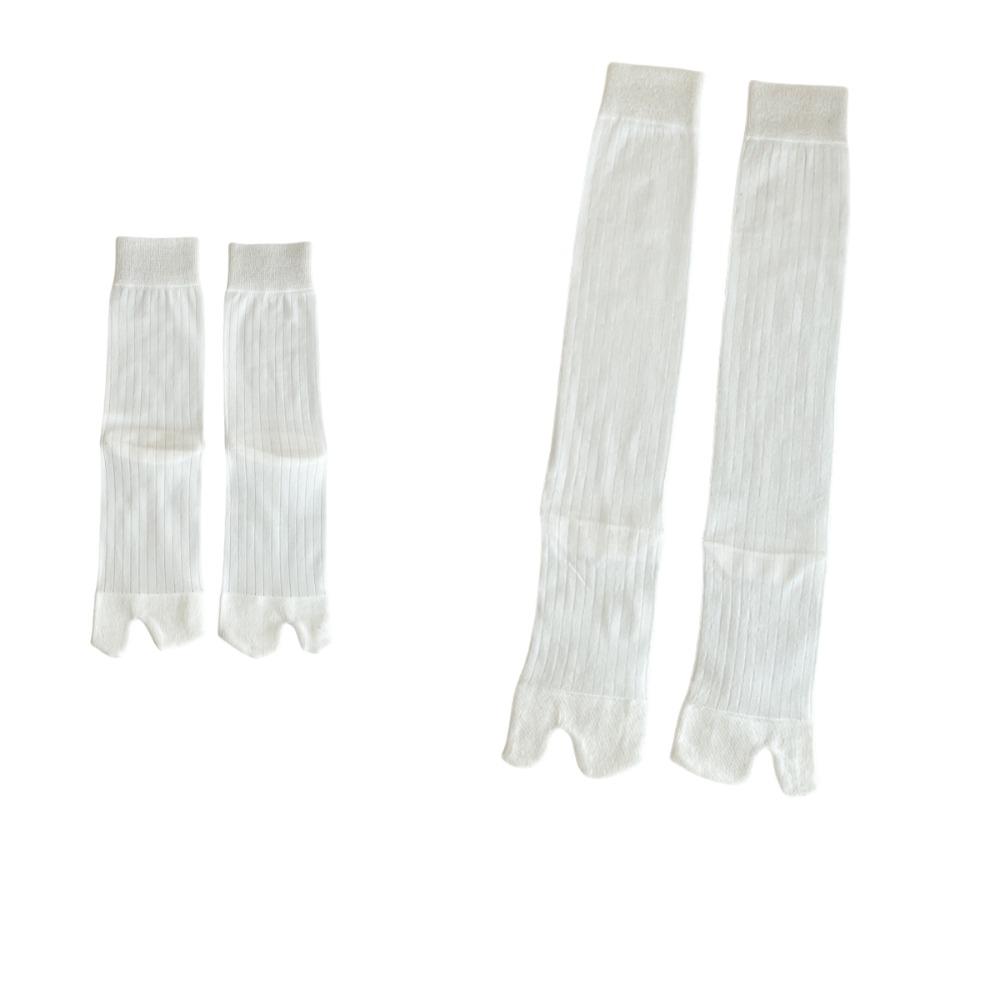 2 Paar Dünne Kniehohe Socken Streifen Mid-Calf Socken Mode JK Zehensocken Mädchen