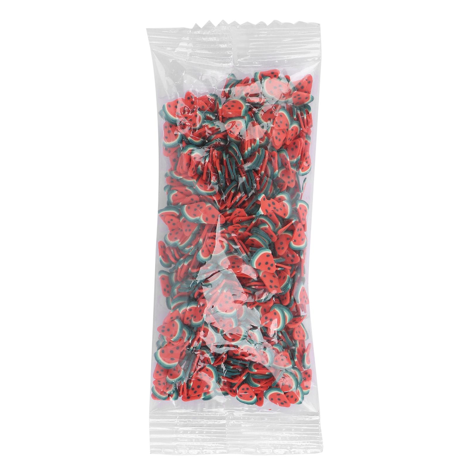 

Фрукты в форме ломтиков для дизайна ногтей полимерная глина украшения для мобильных телефонов очки аксессуары 10 г/упаковка Watermelon