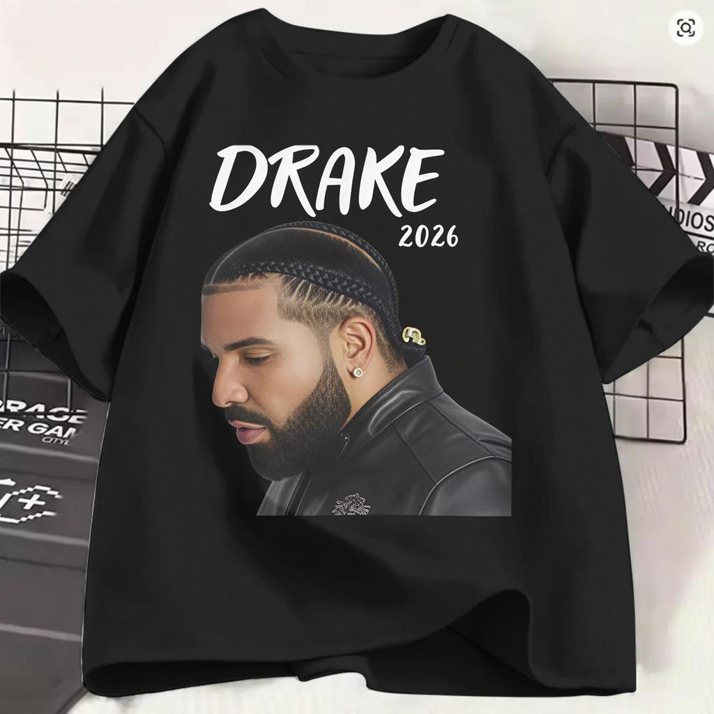 Rapper Drake Iceunisex Album 2026 Tshirt Summer Hippie T Shirts Unisex Cotton O Neck Plus Size 5xl Tees Shortsleeved Awesome Tops