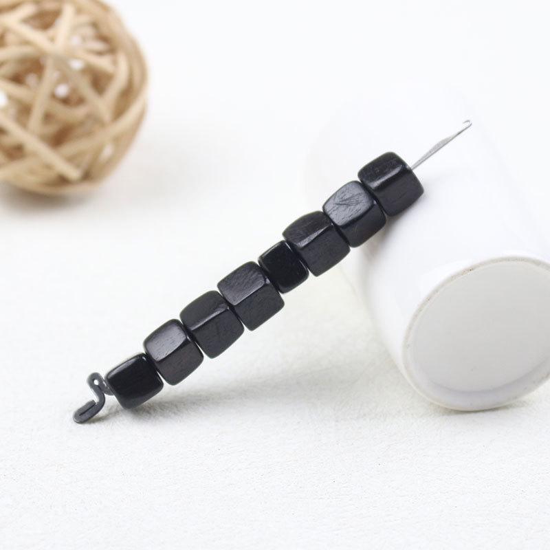 Ebenholz Quadratische Perlen 6-7MM Lose Perlen für DIY Buddhistisches Armband Wenwan Zubehör Qixi Festival Handgemachte Materialien