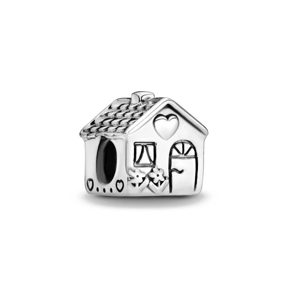 

New 925 Silver Family House Windmill Charm Pendant Beads for DIY Jewelry Luxury Gifts Fits Original Bracelets