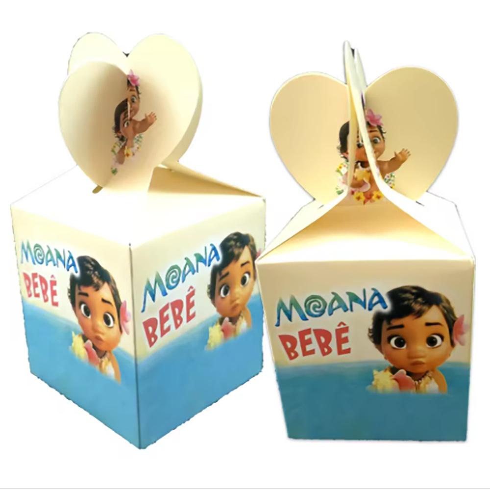 Yellow Moana Birthday Party Supplies Disposable Cutlery Paper Plates Paper Cups Tissue Girls Birthday Pie