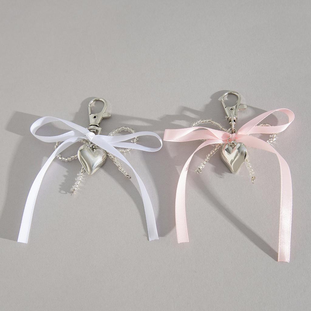Sweet Wind Strap Bow Bag Shoe Pendant, A Sex Heart Pendant Keychain Woman