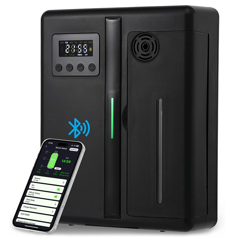 

Диффузор аромата для комнаты, настенный освежитель воздуха для отеля, Bluetooth, диффузор эфирных масел, встроенный вентилятор, электрический запах для дома чёрный