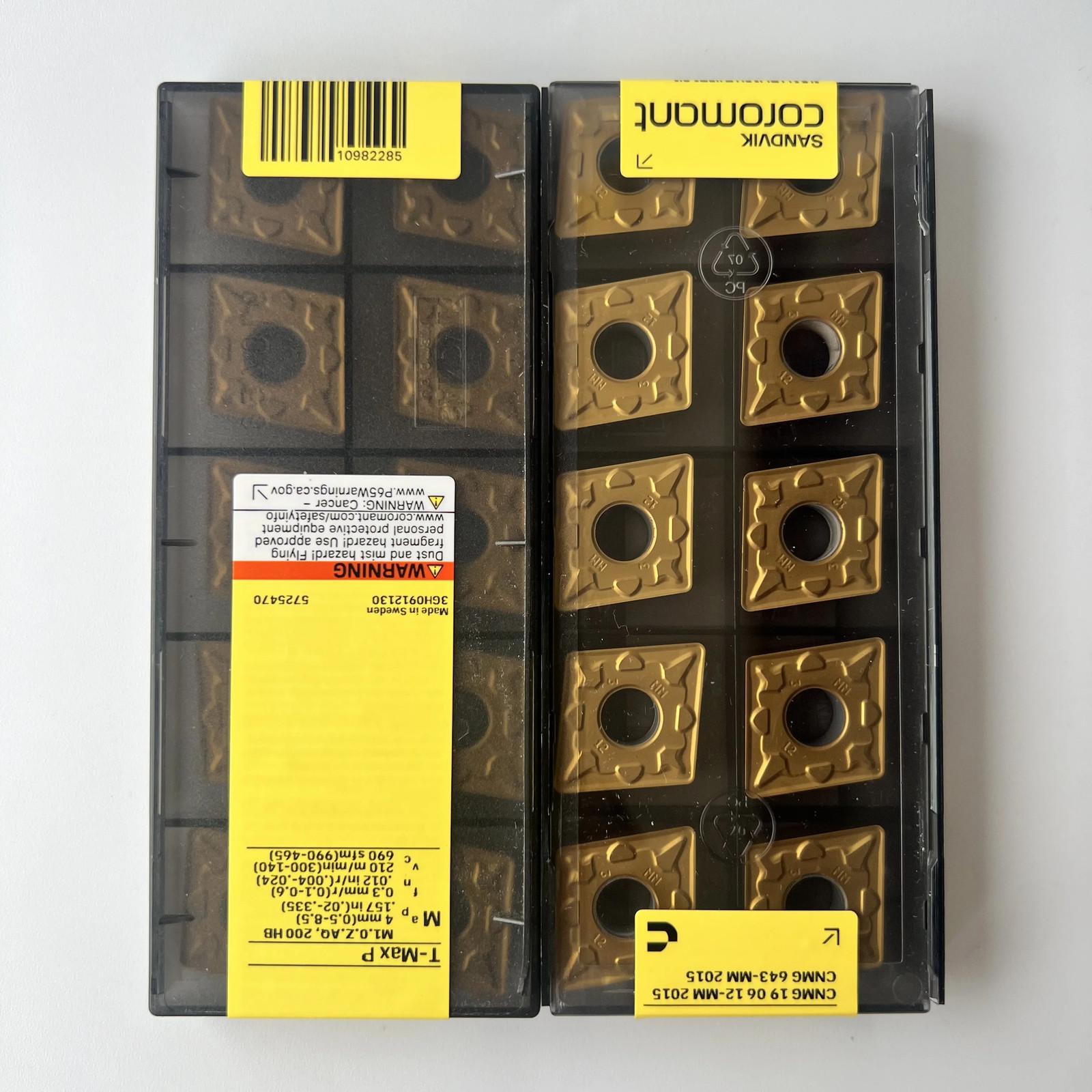 

SANDVIK / CNMG190612-MM 2015 / Industrial indexable Carbide Inserts 10 Pcs