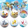 Charming Pokemon 6pcs Poke Ball Toy Doll Models For Unique Tabletop Decoration