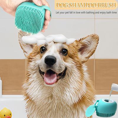 Bathroom Puppy Big Dog Cat Bath Massage Gloves Brush Soft Safety Silicone Pet Accessories for Dogs Cats Tools Mascotas Products