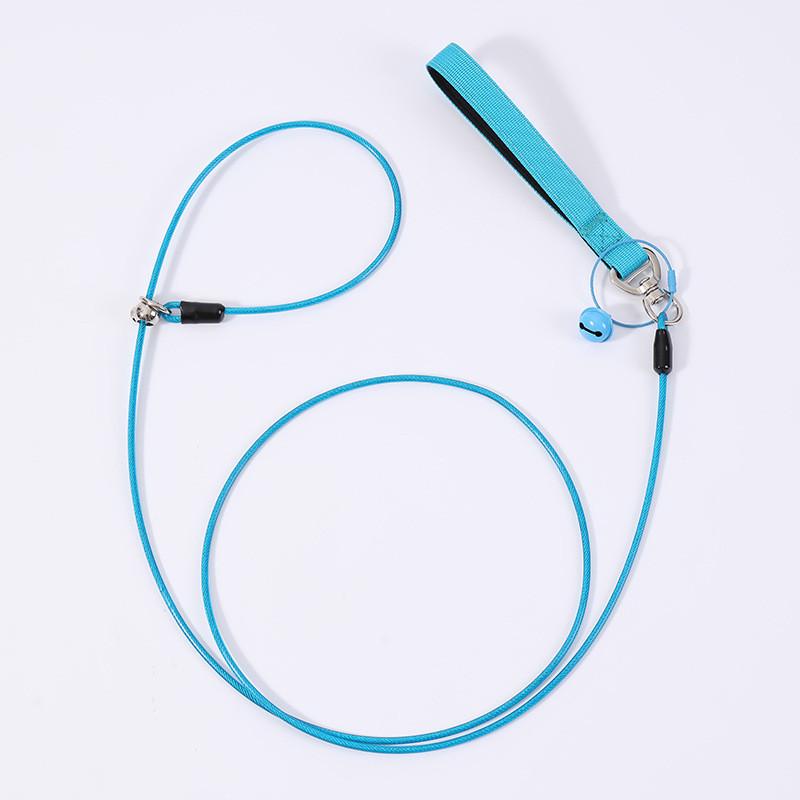 Anti-bite Steel Wire Dog Leash, Dog Chain, Thin Dog, Labrador, Large and Medium-sized Dog Integrated P Leash