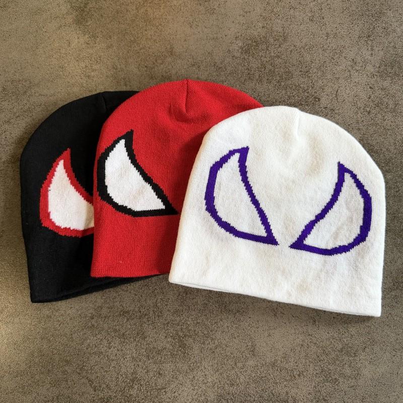 Eyes Knit Beanie Unisex Streetwear Winter Warm Hat
