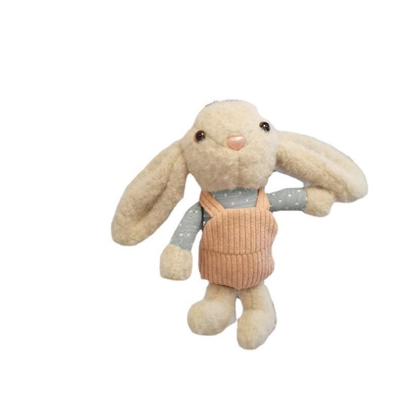 Adorable Cartoon Rabbit Keychain Plush Toy With Big Ears Perfect For Gifts And Collectibles