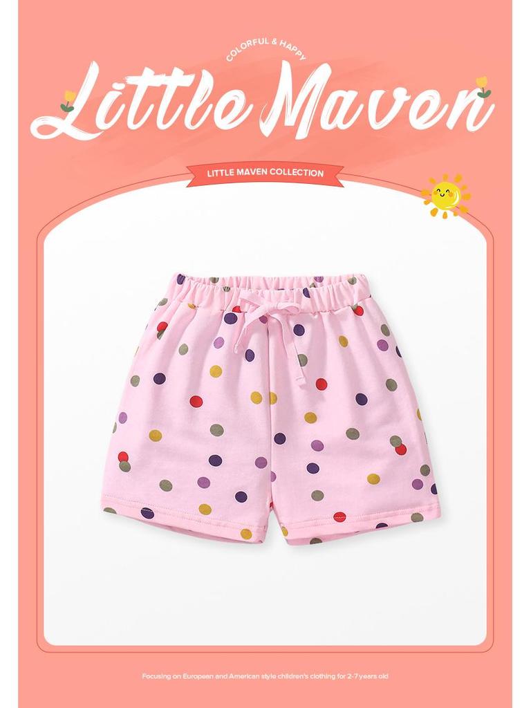 Little Maven Summer Shorts: Cute, Sweet Style Pants for Baby Girls