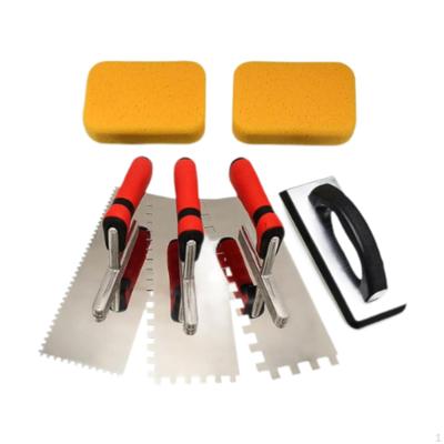 Notch Trowel Set Tile Tools for Tiling Installation Lightweight Professional, Comfortable Handle