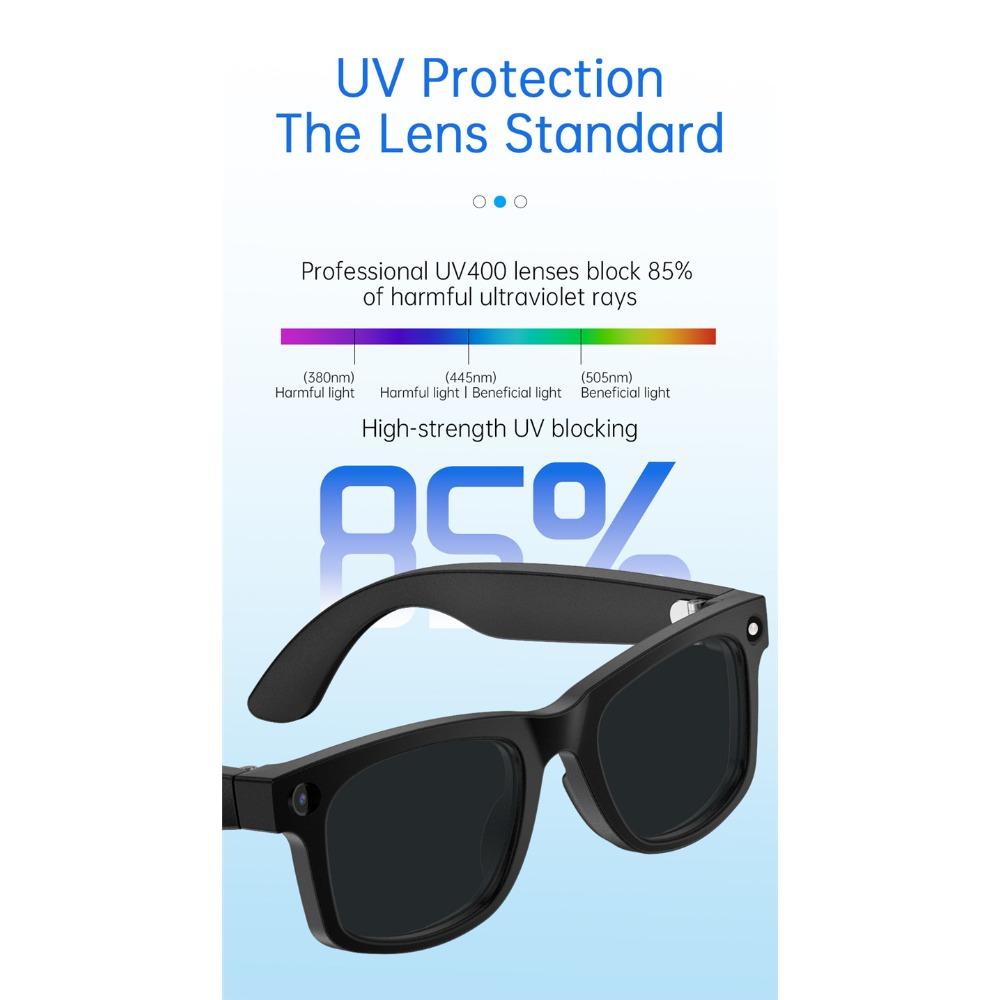 S2 Max smart glasses, AI translation, 500W pixel, camera and video recording, Bluetooth calling, music conversation translation