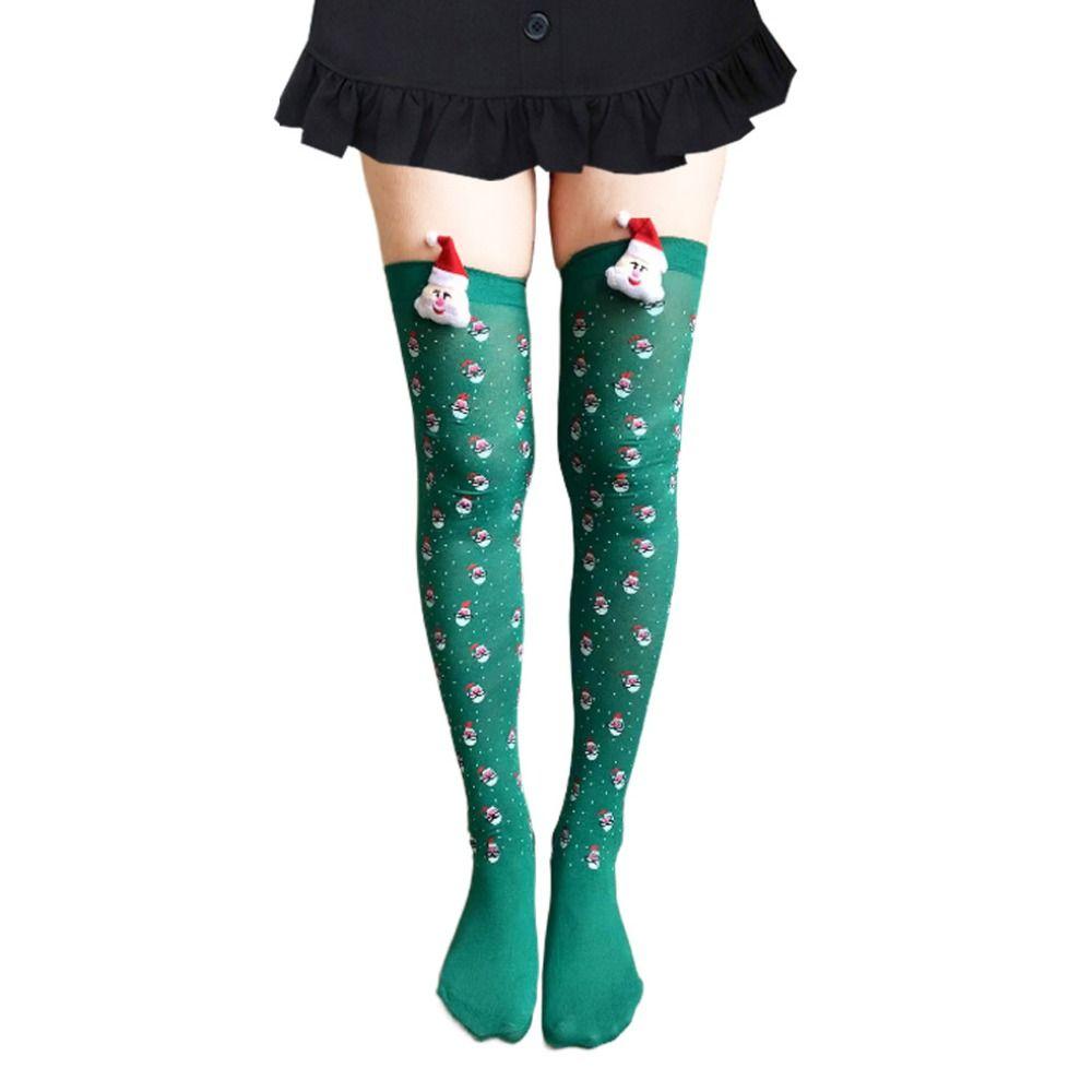 Costume Accessory Knee-High Warm Stocking Colorful Striped Leg Warmer High Socks