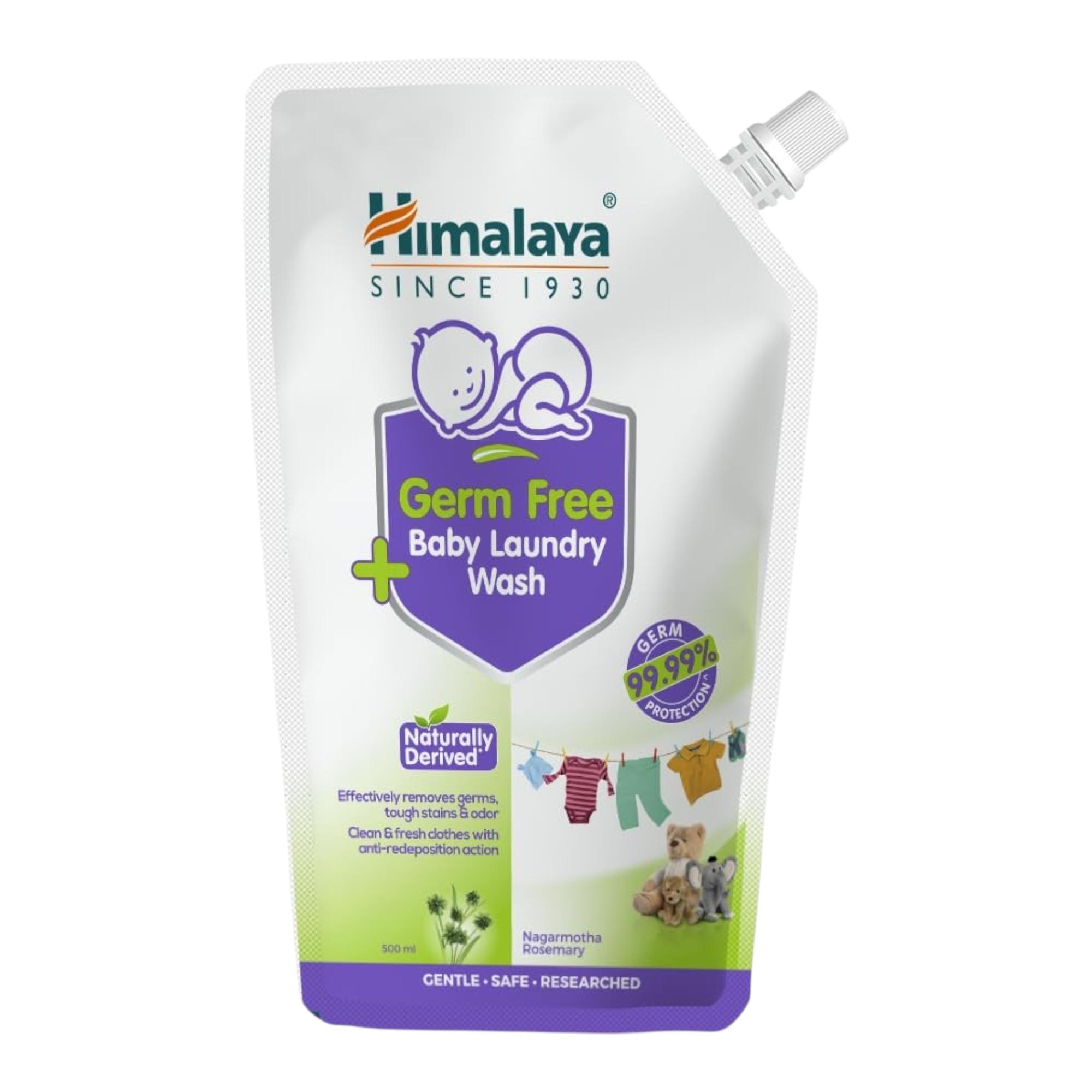 

Himalaya Germ Free Baby Laundry Detergent Liquid 500 ML Refill Pouch Gentle Plant-Based Wash