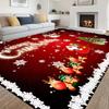 Christmas Big Carpet Santa Claus Snowman for Living Mat Room Decor Sofa Table Large Bedroom Bedside Foot Red Pad Decoration Rug